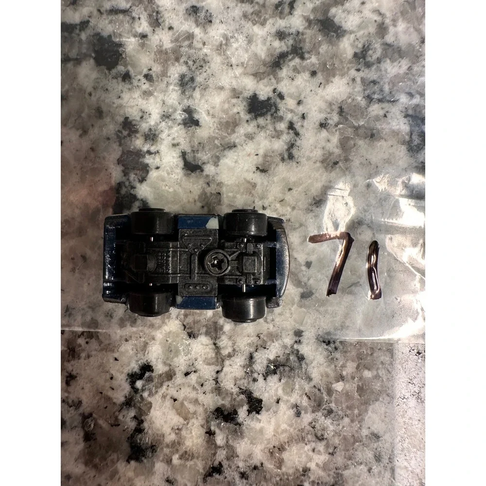 Vintage Micro Machines Mercedes Benz 450SLC Dark‎ Blue 1986 Galoob
